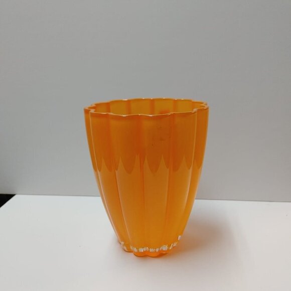 Bloom Art Deco Glass vase orange, vase/table BEA Home Decor Bohemian decor - Picture 8 of 8
